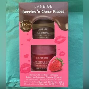 Laneige Berries ‘n Choco Kisses Lip Masks, NIB
